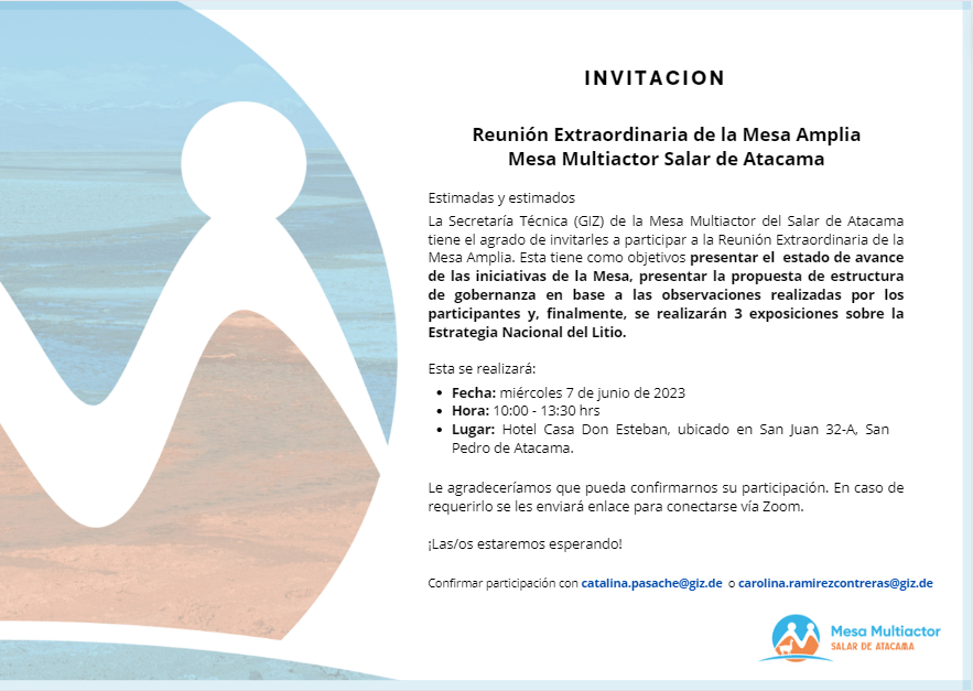 Invitacion Reunion Extraordinaria Mesa Amplia_7 de junio