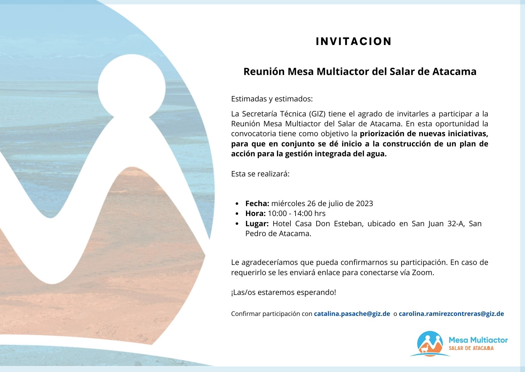 INVITACION MESAS – Mesa Amplia